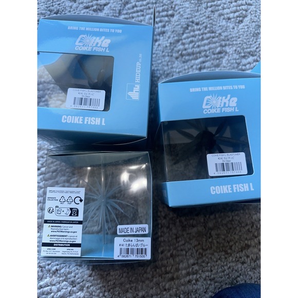 HIDEUP COIKE Fish L #242 & Coike 13mm #141 Soft Bait NEW - Picture 6 of 9